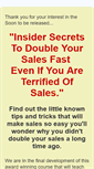 Mobile Screenshot of doubleyoursalesfast.com