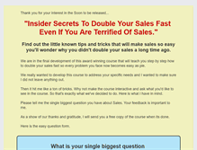 Tablet Screenshot of doubleyoursalesfast.com